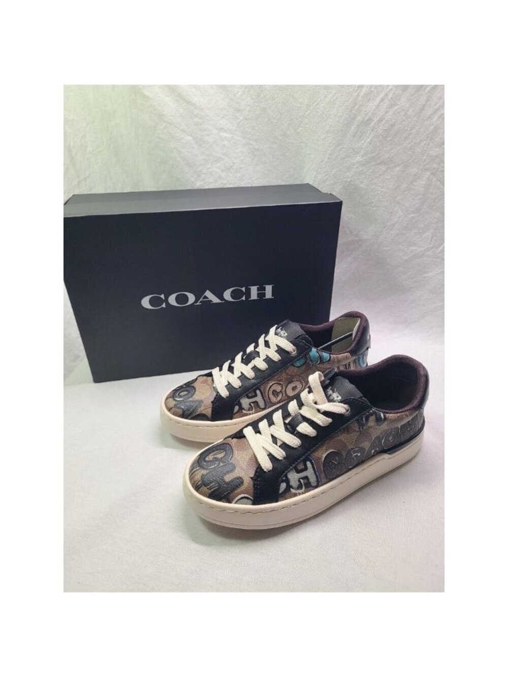 NWT coach Coach X Mint + Serf Clip Low Top Sneaker In Signature CN422 Size 5.5